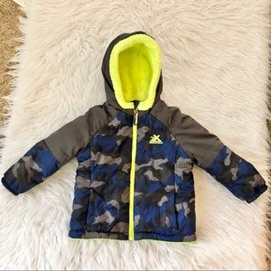 ZeroXposur  blue & yellow winter jacket, 2T